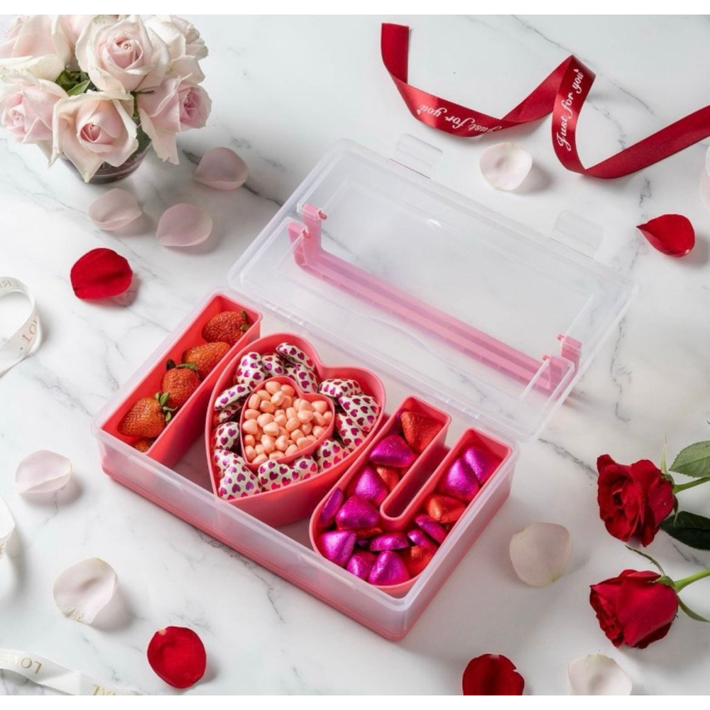 NEW CWC Cook With Color Pink & Clear Snack Box One Size - Picture 3 of 9